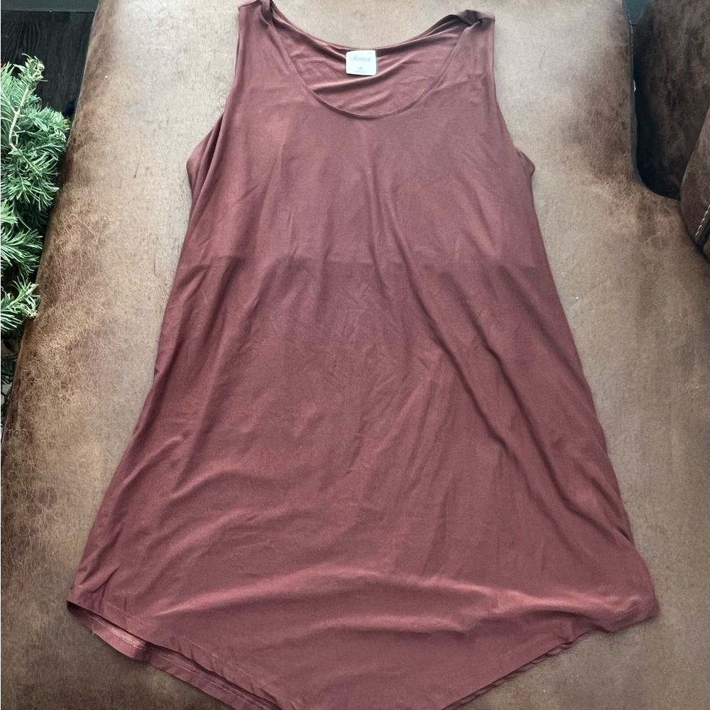 Women's Maroon Tank Top